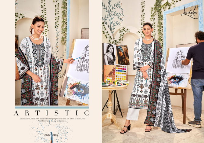 Naira Nx Vol 7 Black And White By Levisha Pakistani Print Cambric Cotton Dress Material Wholesale Online